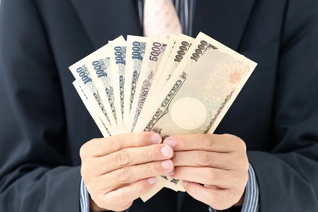 現金のお渡しの画像
